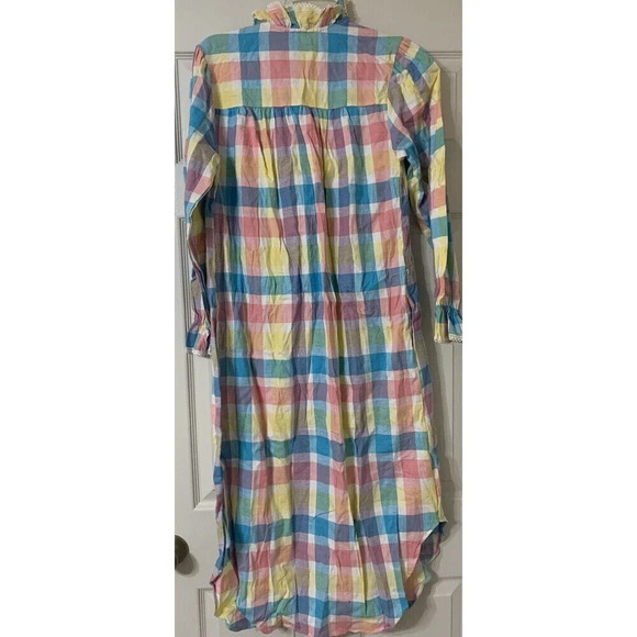 Vintage NWT Lyn Anne Maxi Flannel Granny Ruffle Nightgown 100% Cotton Size S (P6 - Picture 8 of 10